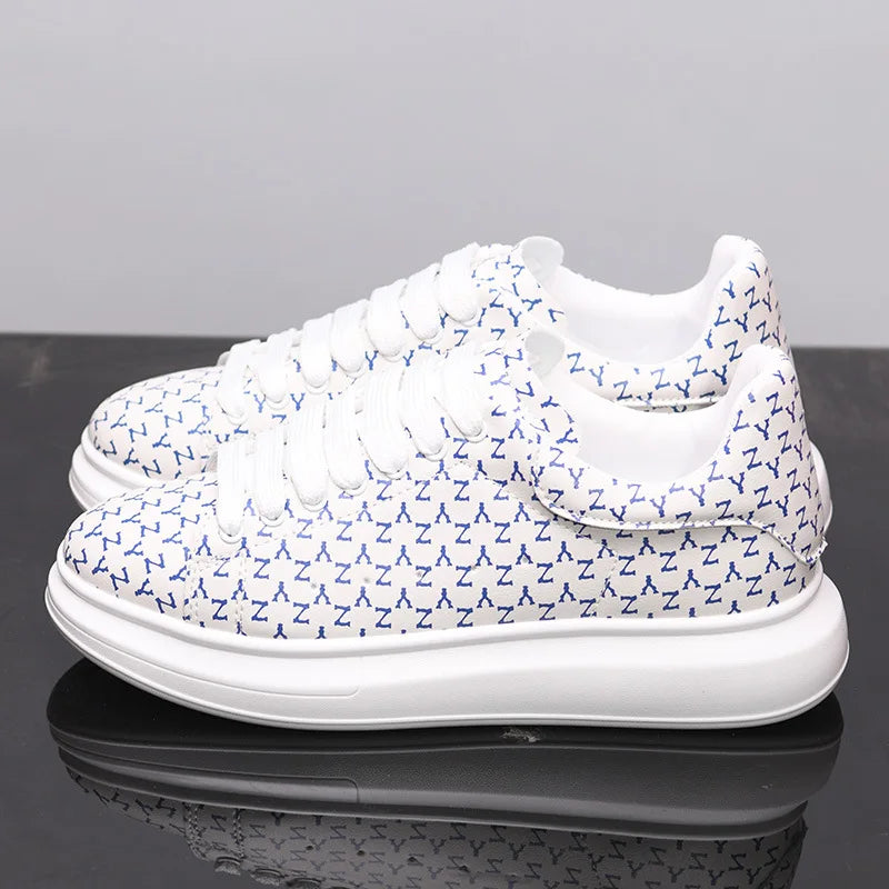 New Men's Shoes Couple's Small White Shoes Versatile Thick Soled Casual Shoes Men's Women's Sneakers Board Shoes Jogging Shoes