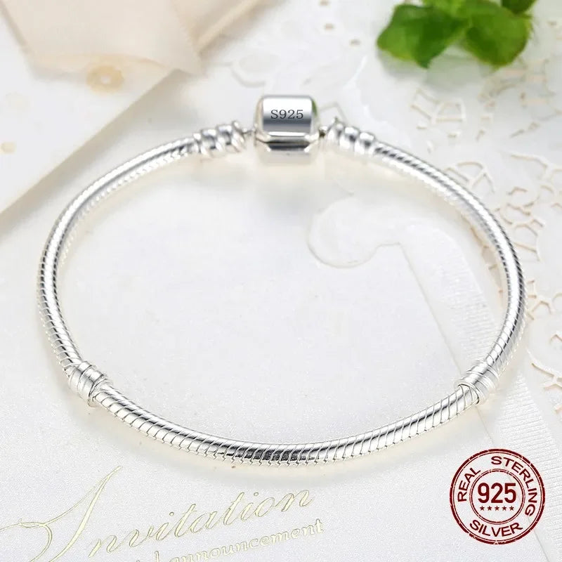 Handmade Original Fine Jewelry Charm Bracelet Soft Smooth Snake Bone Bracelets for Women