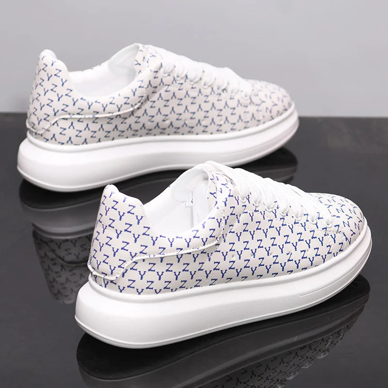 New Men's Shoes Couple's Small White Shoes Versatile Thick Soled Casual Shoes Men's Women's Sneakers Board Shoes Jogging Shoes
