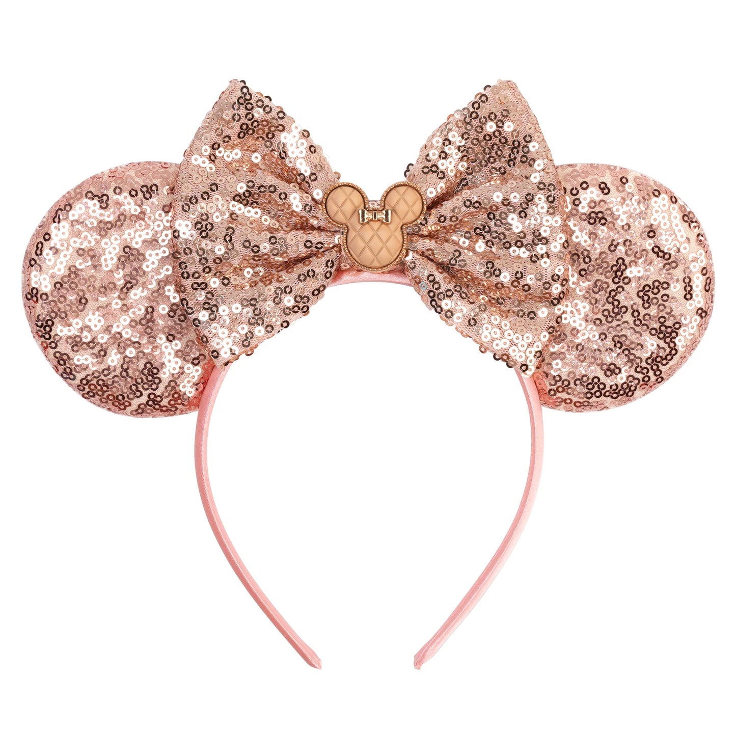 2025 New Halloween Mickey Mouse Ears Headbands Sequins Hair Bow Women Festival Party Cosplay Hairband Gift Kids Hair Accessories