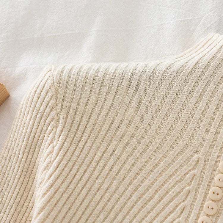 Women Turtleneck Pullovers Autumn Winter Jumper Knitted Basic Top Fashion Solid Color with Button Long Sleeve Ladies Sweater