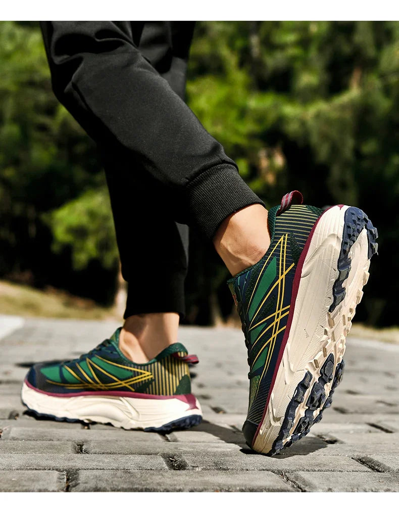 2025 Marathon Air Cushion Men Sports Running Shoes Breathable Lightweight Women Comfortable Athletic Training Climbing Sneakers