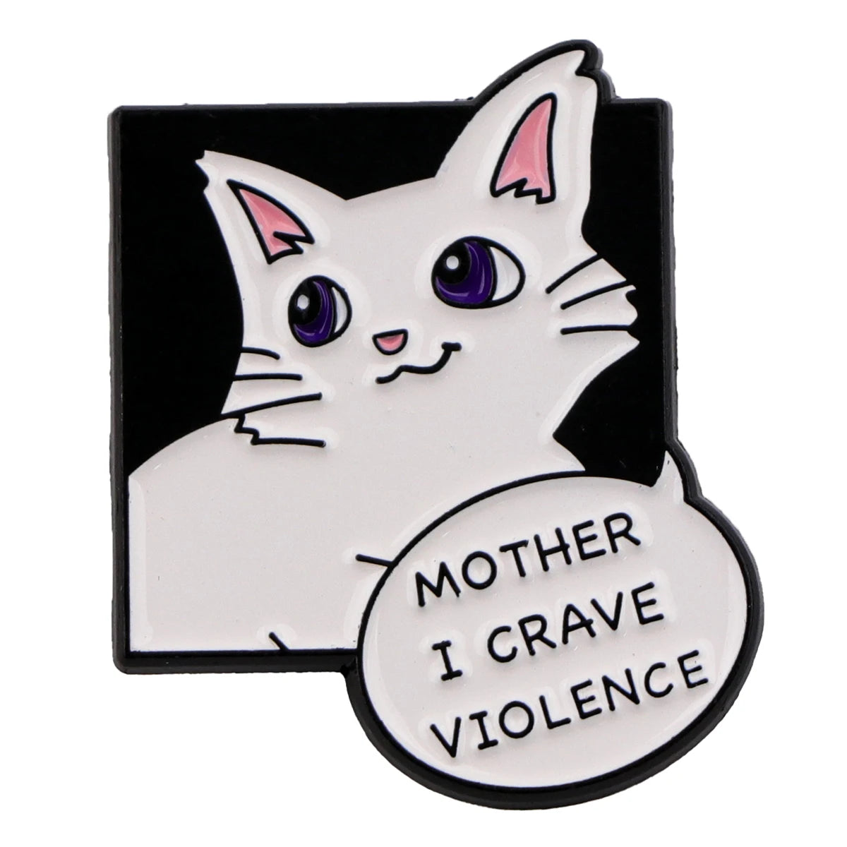 Cute Cat Enamel Pin Funny Bear Brooch Pines Lapel Pins Crow Badge Clothing Accessories Halloween Jewelry Friends Gifts