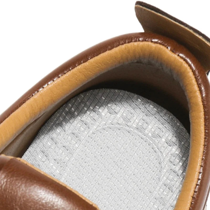 Luxury Fashion Men's Casual Shoes Leather Walking Sneakers Retro Platform Sport Shoes Comfortable Flats for Men Zapatos Hombre