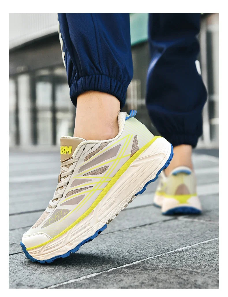 2025 Marathon Air Cushion Men Sports Running Shoes Breathable Lightweight Women Comfortable Athletic Training Climbing Sneakers