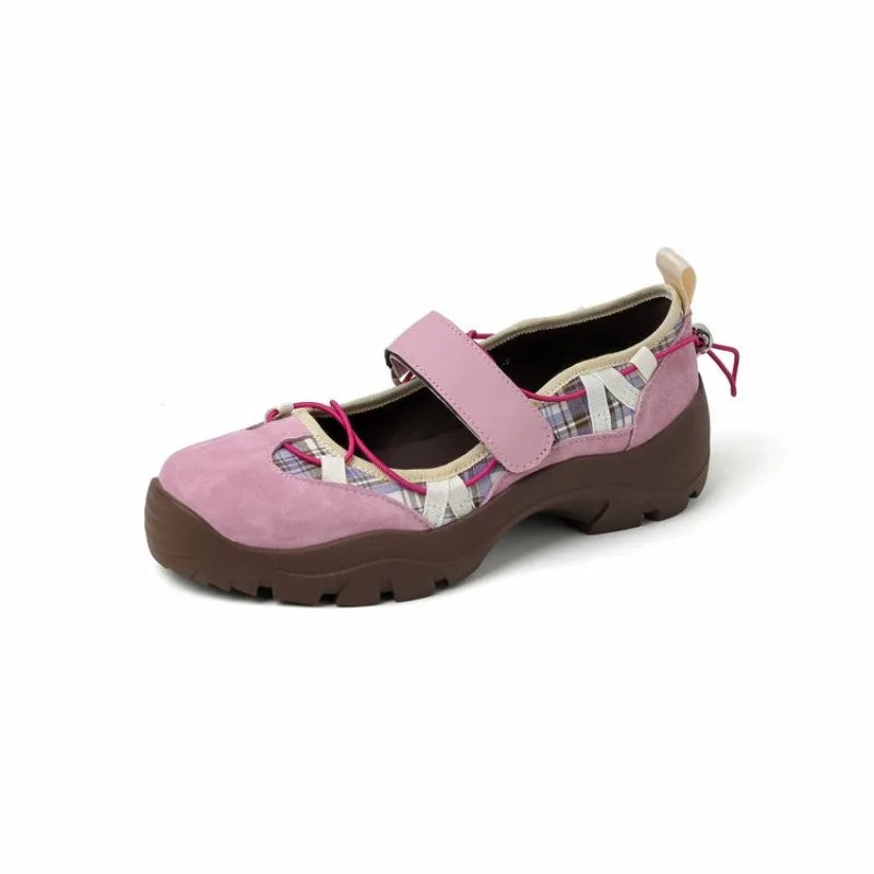 Casual Sports Mary Jane Shoes Autumn New Retro Round Toe Shallow Mouth Soft Sole Non-slip Single Shoes