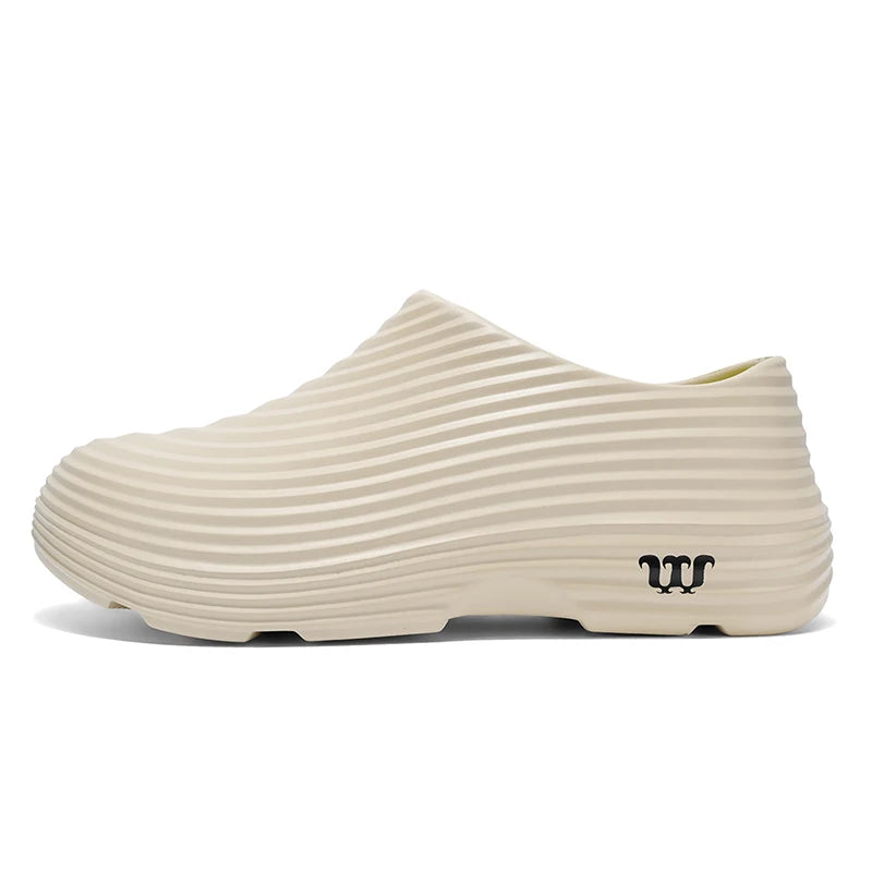 Waterproof Rubber Sandals Soft Comfort Kitchen Chef Shoes for Men Summer Beach Shoes Yacht Outdoor Casual Camping River Creek