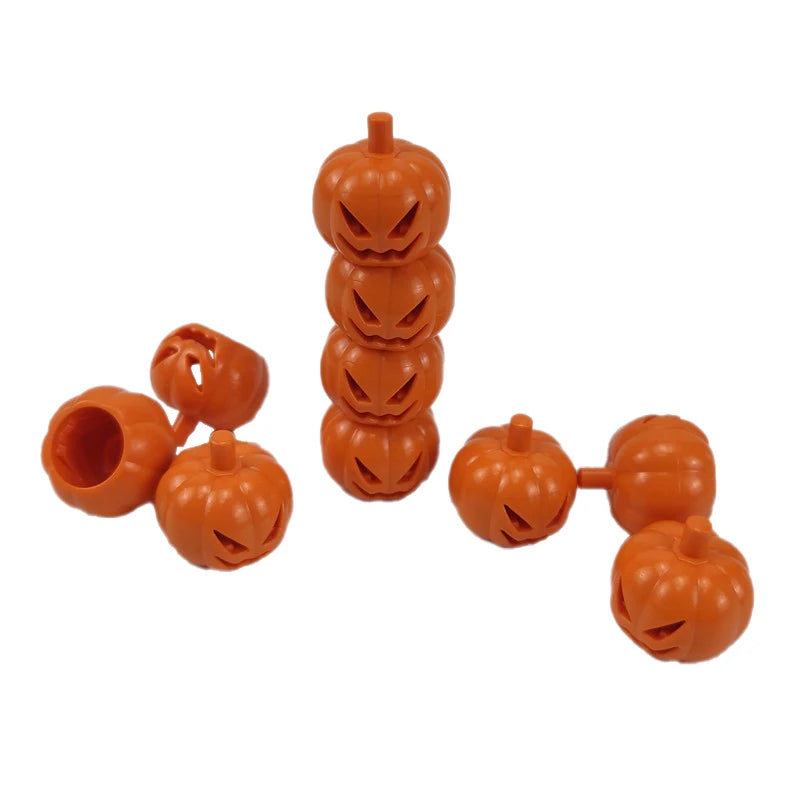 Halloween Parts Spider Web Pumpkin Snake Horror MOC Bricks Building Blocks Toys for Children Christmas Gifts