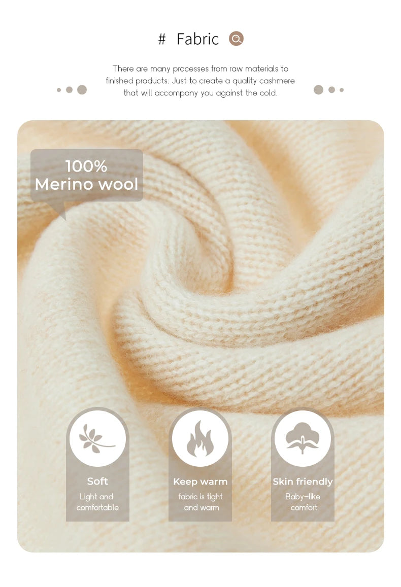 Autumn Winter 100% Pure Wool Women Cardigan High Quality Cashmere Jacket Casual Sweater Street Wear Warm Overcoat Female Kore