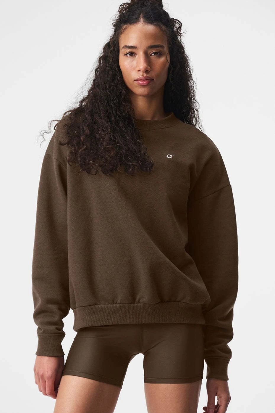 LO Cotton Pullover Hoodie women Sports Outdoor Top Long Sleeved Hooded Casual Versatile Solid Color Loose Autumn/winter Hoodie