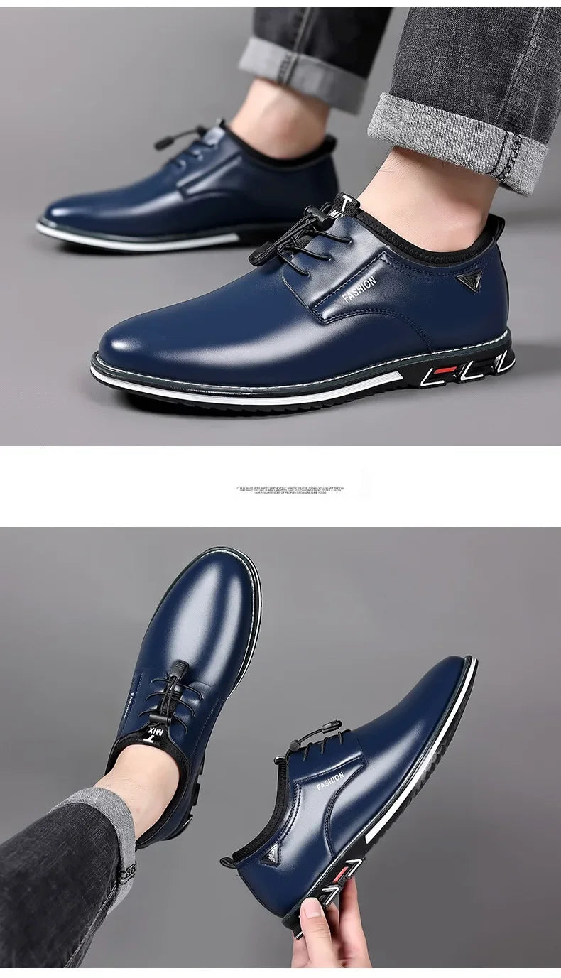 Shoes Men Dress Slip on Mens Casual Oxford Shoe Moccasin Male Footwear Pointed Toe Shoes for Men Flat Zapatillas Hombre 2025