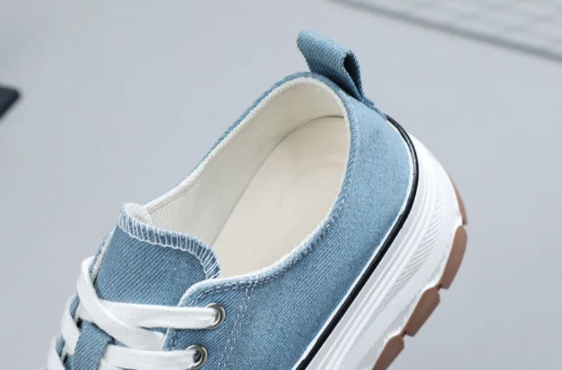 Summer Hot Sale Women's Canvas Shoes Fashion Breathable Platform Sneakers Female Flats Shoe Korean Trendy All-match Casual Shoes