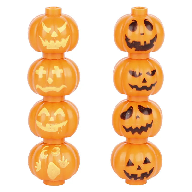 Halloween Parts Spider Web Pumpkin Snake Horror MOC Bricks Building Blocks Toys for Children Christmas Gifts
