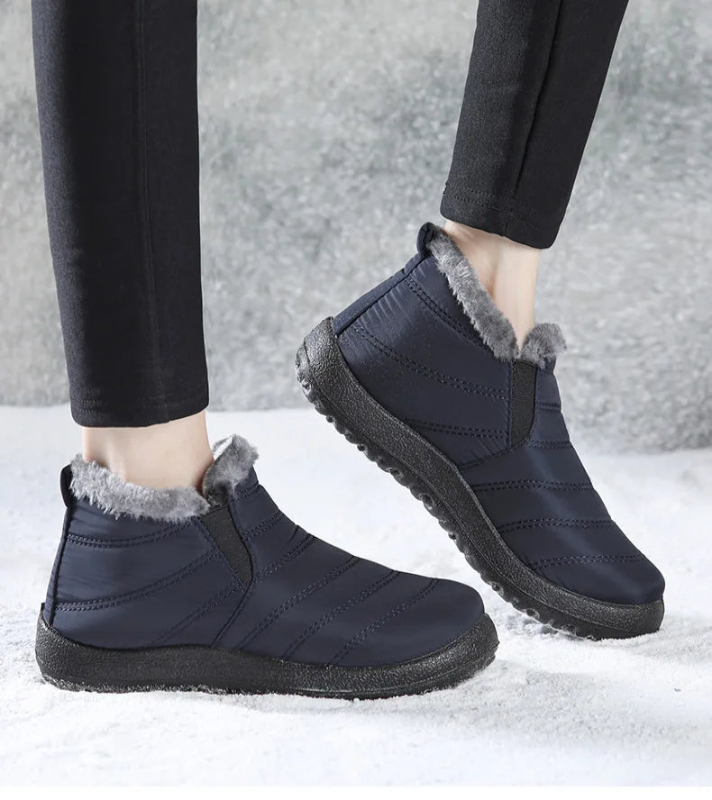 Men's Sneakers Warm Winter Sneakers With Fur Shoes Man Casual Sneaker Slip On Winter Shoes For Men Loafers 2025 Casual Shoes