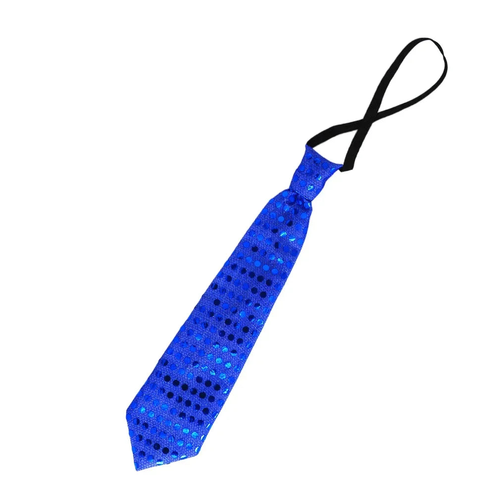 10pcs Blinking Light Up Sequin Bow Tie Necktie Gift Glow Party Luminous Neck Wear Cosplay Birthday Halloween