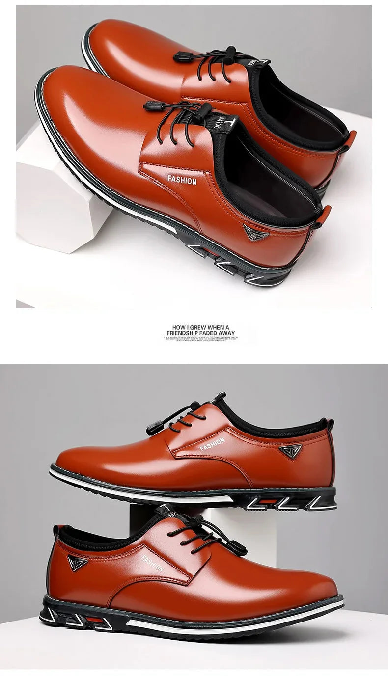 Shoes Men Dress Slip on Mens Casual Oxford Shoe Moccasin Male Footwear Pointed Toe Shoes for Men Flat Zapatillas Hombre 2025