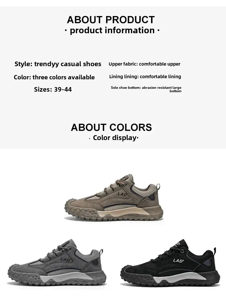 Men's Breathable Mesh Sport Shoes Casual Outdoor Climbing Anti-slip Wear-resistant Workwear Mountain Climbing Shoes Hot Sale Of