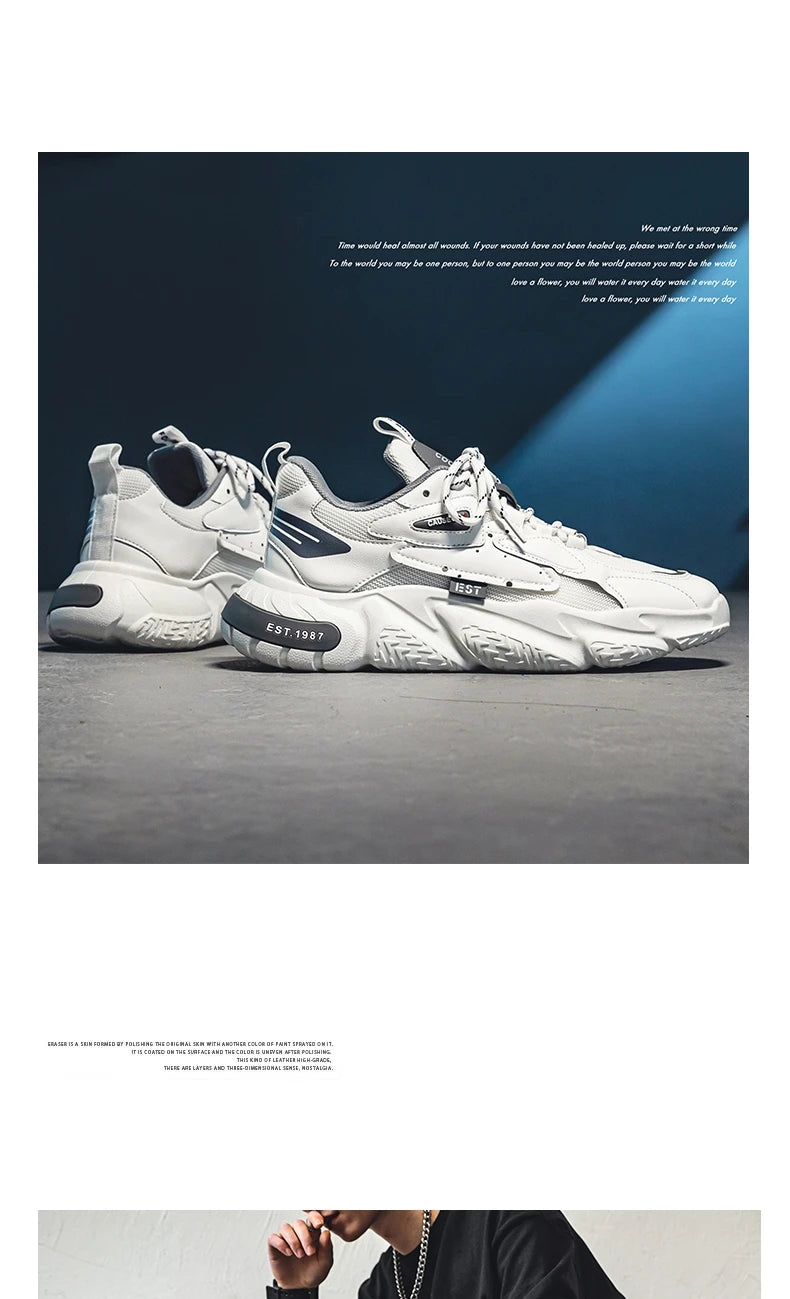 2024 Fashion and Comfortable Mesh Breathable Outsole Shoes Summer Hot Sale Mens Casual Shoes Thick Bottom Breathable Sneaker