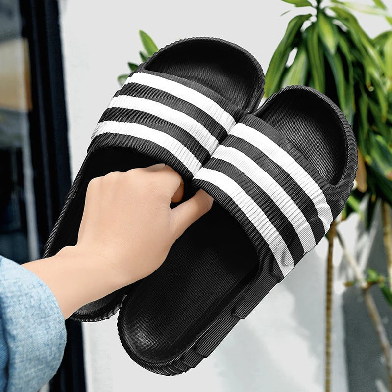 Fashion men's summer light EVA slippers massage slippers indoor and outdoor sandals new non-slip shower slippers women 36-46