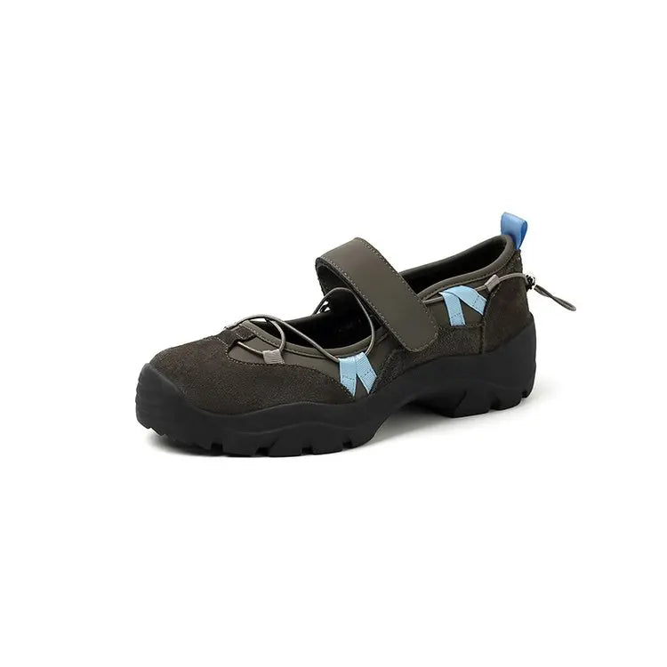 Casual Sports Mary Jane Shoes Autumn New Retro Round Toe Shallow Mouth Soft Sole Non-slip Single Shoes