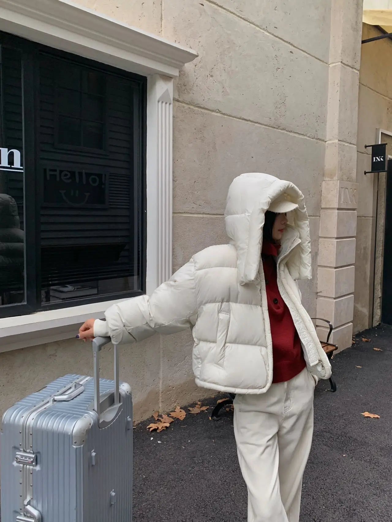Coat New Korean Version Loose Fit Lapel Hooded Women Winter Premium Thickened Warm Bread Jacket