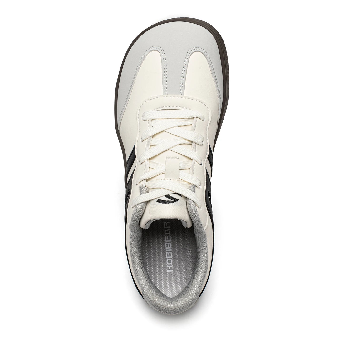 HOBIBEAR Unisex Wide Toe Shoes Artificial Leather Sneakers Casual Lace Up Retro Fashion Shoes for Women Men