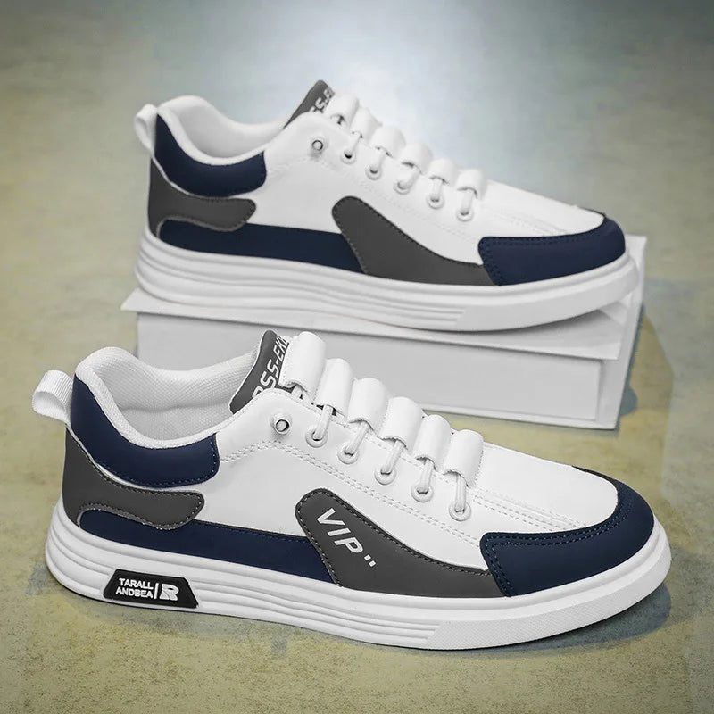 2025 Spring and Autumn New Men's Shoes Leather Low Cut Fashion Trendy Running Sports Men's Casual Trendy Shoes