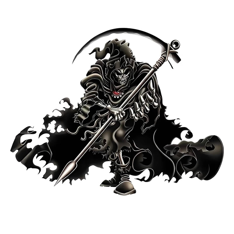 Dark Halloween Skull King Creative Pattern Waterproof Car Decoration Reflective Personality Modified Car Motorcycle Sticker