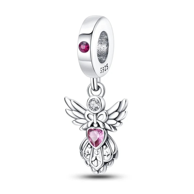 925 Sterling Silver Classic Retro Lotus Heart-Shaped Charms Beads Fit Original Pandach Bracelets Fine DIY Anniversary Jewelry