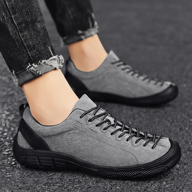 Khaki New Outdoor Walking Hiking Shoes High-quality Outdoor Casual Sports Shoes Climbing Large Size 47 Lightweight Rubber Man
