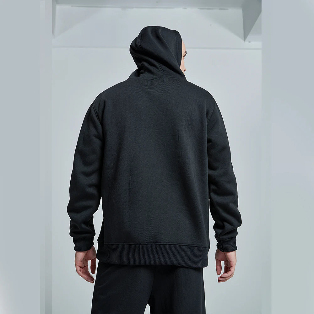Spring Autumn Men Casual Hoodies Solid Color Fleece Warm Sweatshirts Oversize Male Tops Fashion Hoodie Pullover Multiple Colour