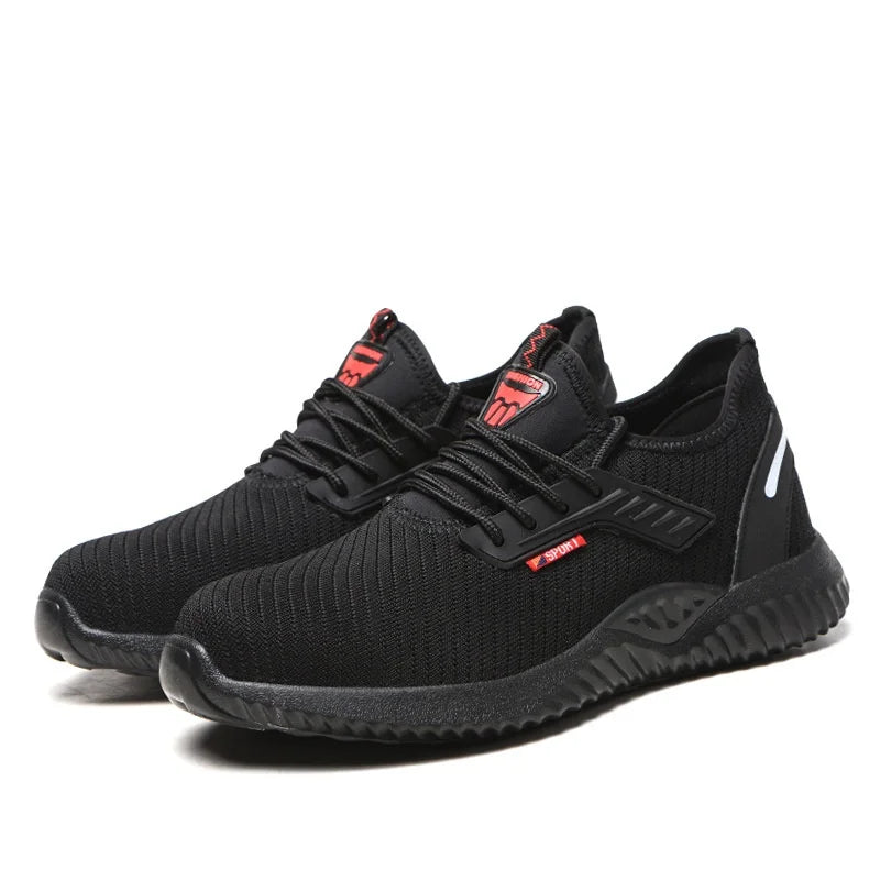 Men's Steel Safety Work Shoes Durable and Stylish Protective Steel Boots for Heavy Duty Comfortable Construction Factory