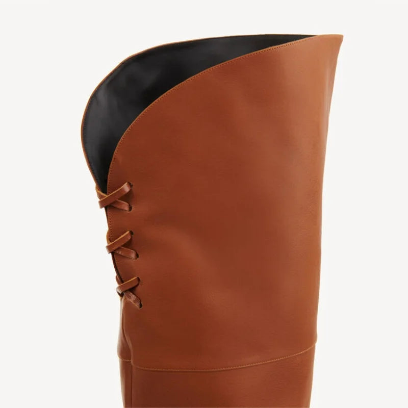 High Quality Solid Color Women's Over-the-knee Boots Pointed Toe High Heel Female Banquet And Runway Long Boots Ladies Shoes