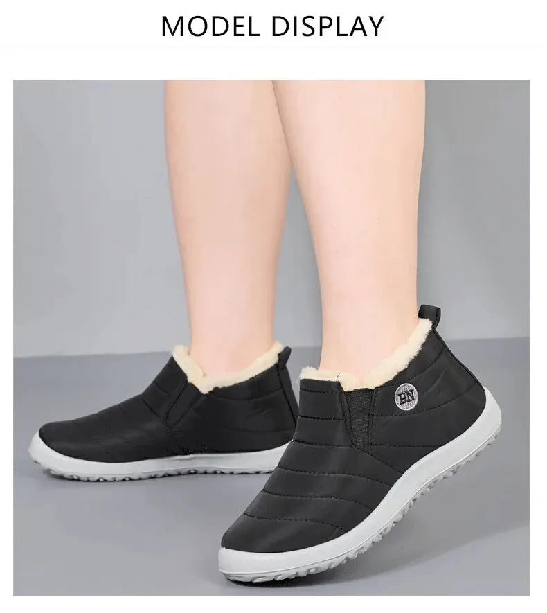 Winter Women Boots Waterproof Snow Boots Causal Ankel Boots Plus Size Women Warm Fur Cotton Shoes Plush