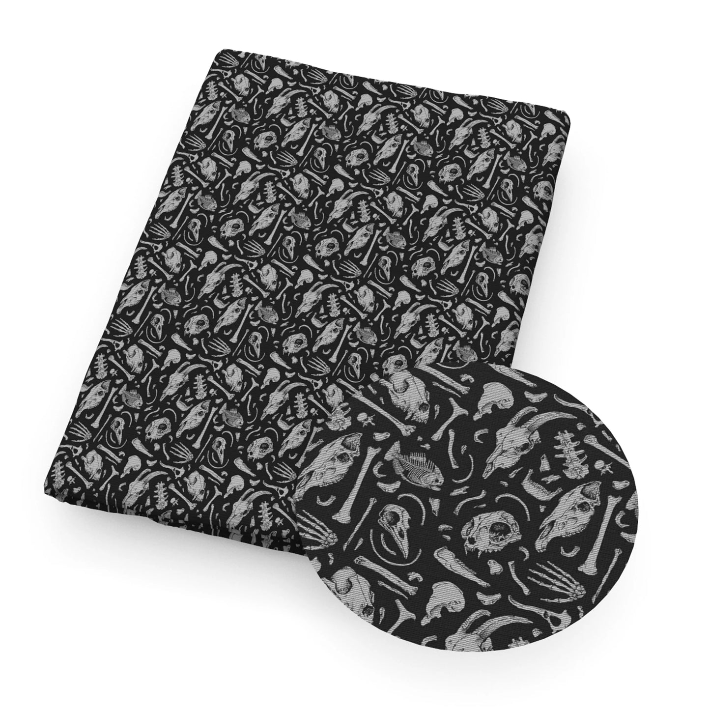 Halloween Skull Bone Skeleton Printed Polyester Pure Cotton Material Patchwork Tissue Sewing Quilting Fabrics Needlework DIY