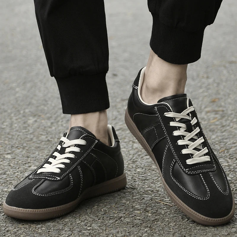 Genuine Leather Men's Casual Shoes Non Slip Male Walking Sneakers Comfortabel Tenis Masculino New Leisure Walk Outdoor Footwear
