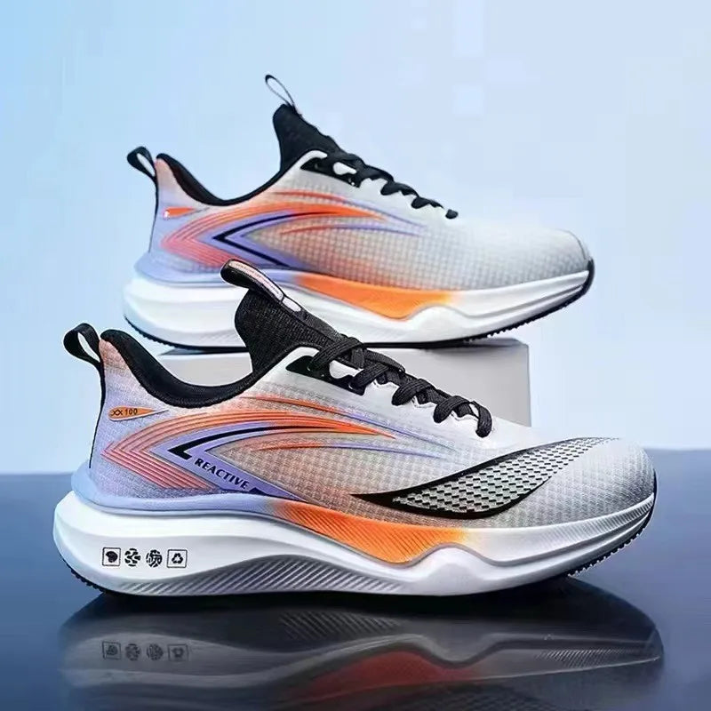 Summer Cross-border Hot Sale Men's Women Sneakers High Quality Breathable Damping Air-cushion Running Shoes Zapatillas Plus 46