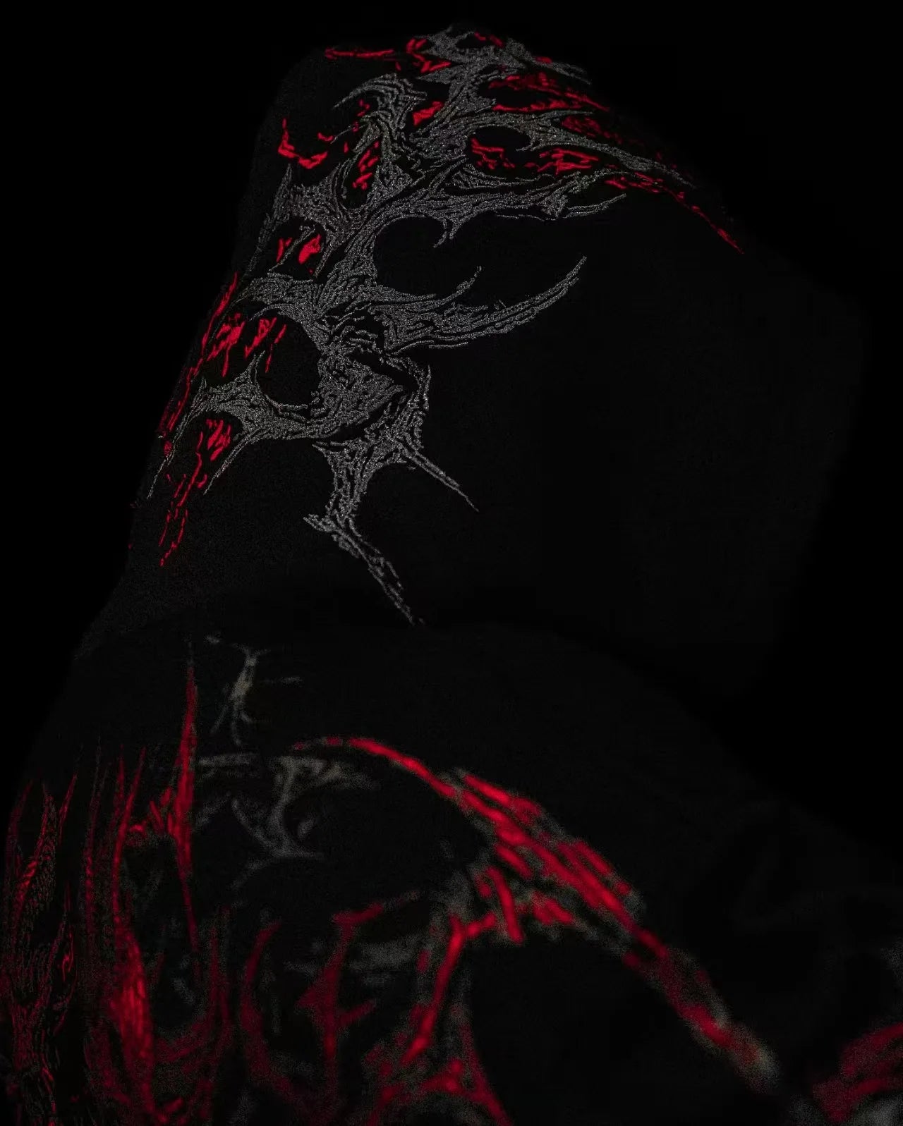 Streetwear Goth Harajuku dark skull men hoodie American top brand personality large pattern clothing fashion loose sweatshirt