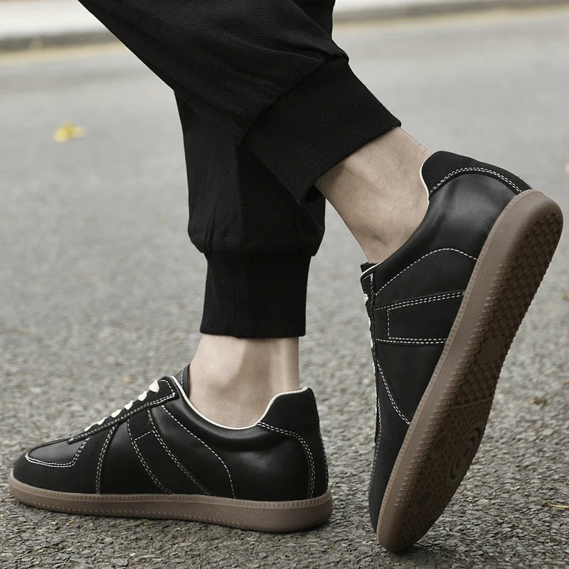 Genuine Leather Men's Casual Shoes Non Slip Male Walking Sneakers Comfortabel Tenis Masculino New Leisure Walk Outdoor Footwear