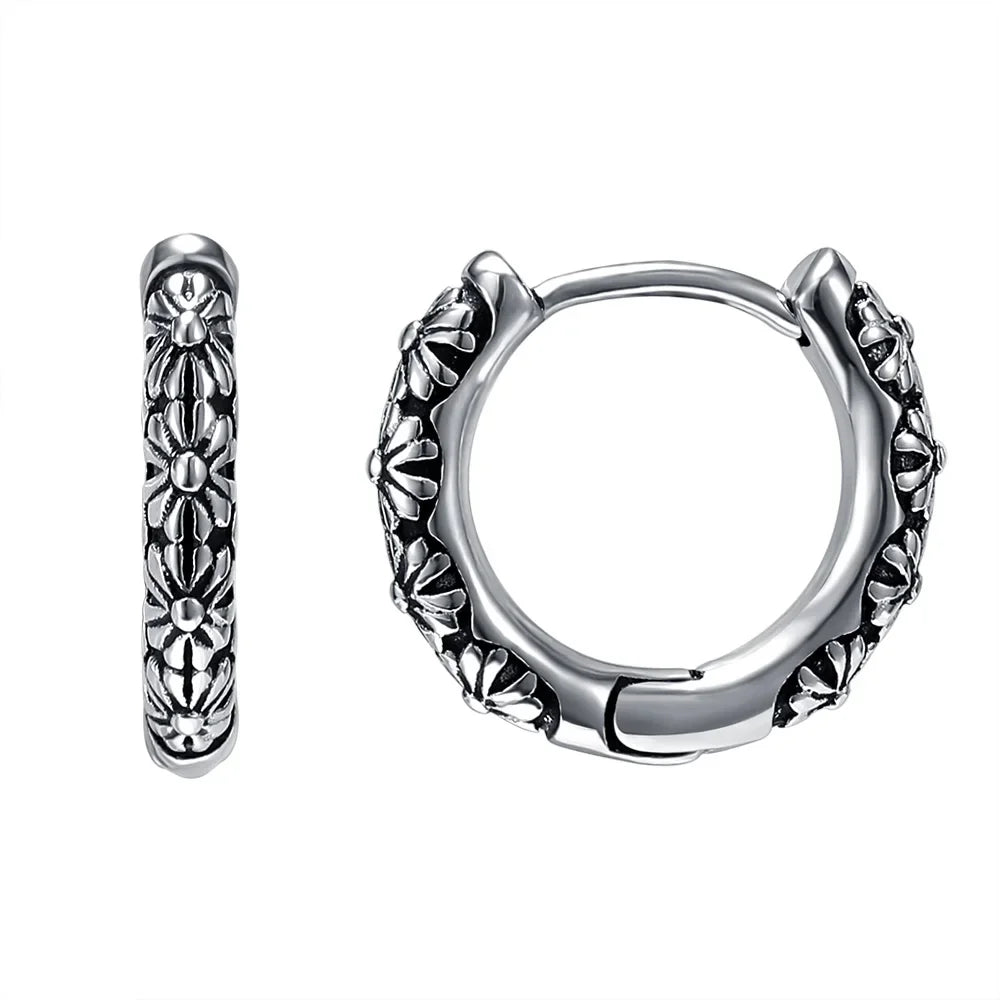 Retro Gothic Skull Earrings Hypoallergenic Earrings for Men and Women Punk Hip Hop Halloween Jewelry Gifts