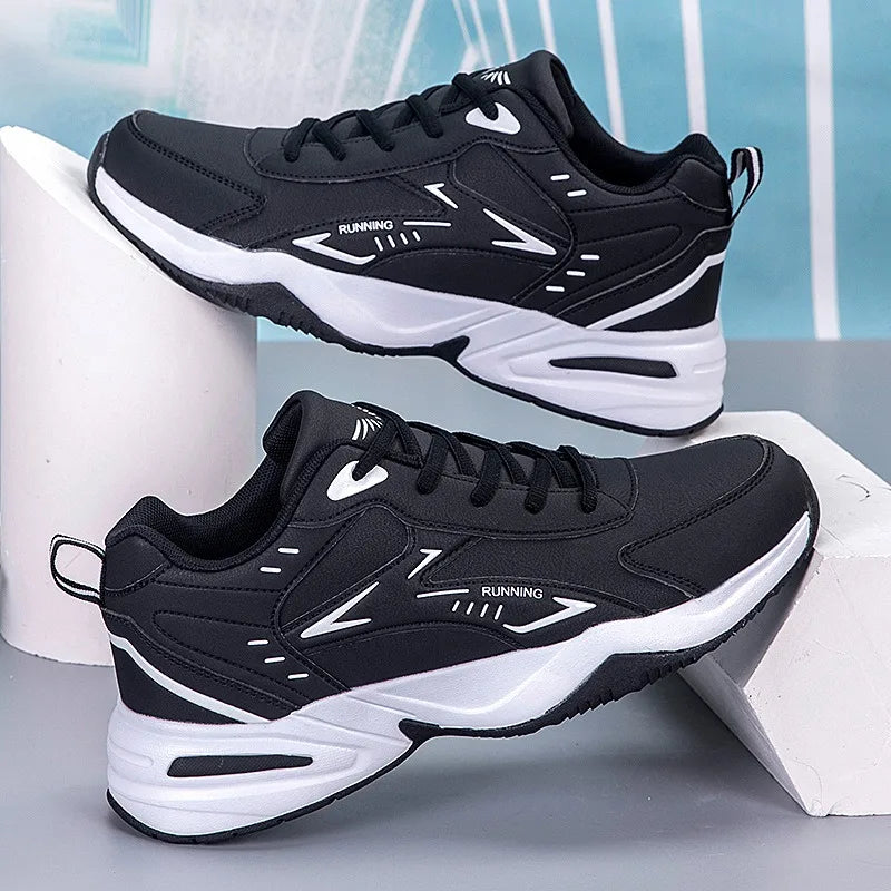 Autumn New Men Microfber Running Shoes Luxury Brand Men Shoes School Student Air-cushion Sneakers Fashion Man Casual Shoes 35-48