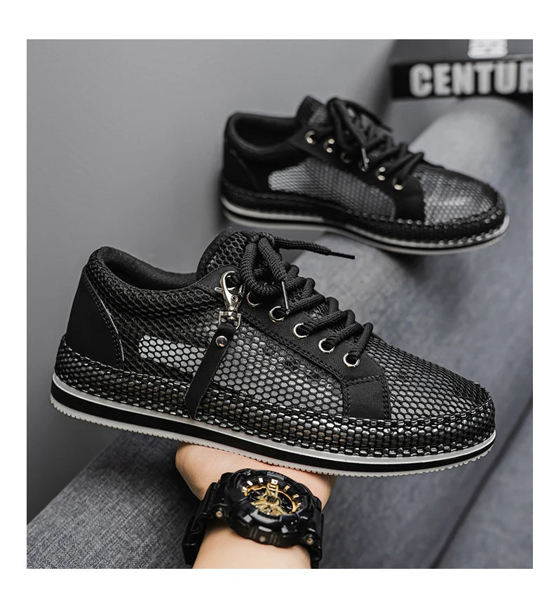 CYYTL Summer Shoes For Men Mesh Sneakers Casual Breathable Outdoor Running Tennis Sports Hiking Luxury Platform Designer Loafers