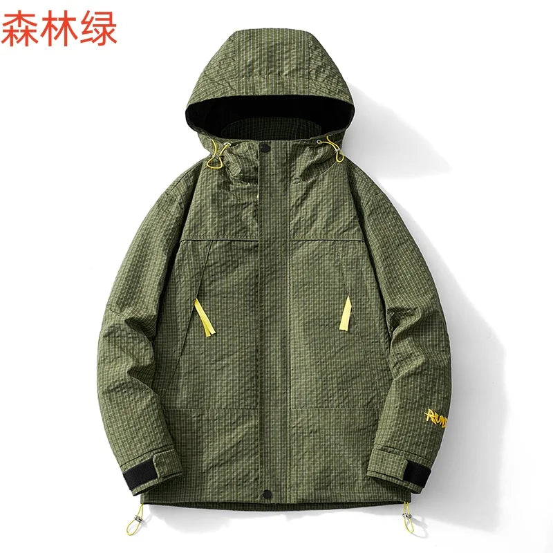 Spring and Autumn Outdoor Sports Outing Camping Storm Jacket Men's and Women's Waterproof Windproof Ski Mountaineering Jacket