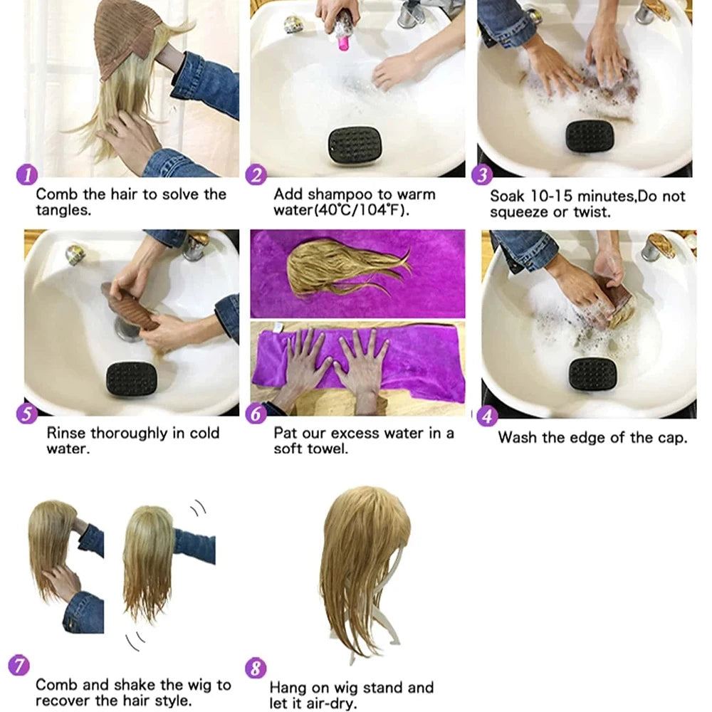 12 Inch Natural Synthetic Wigs for Women Short Black Gradient Gold Wig Heat Resistant Hair For Daily Use Festival Ball Halloween