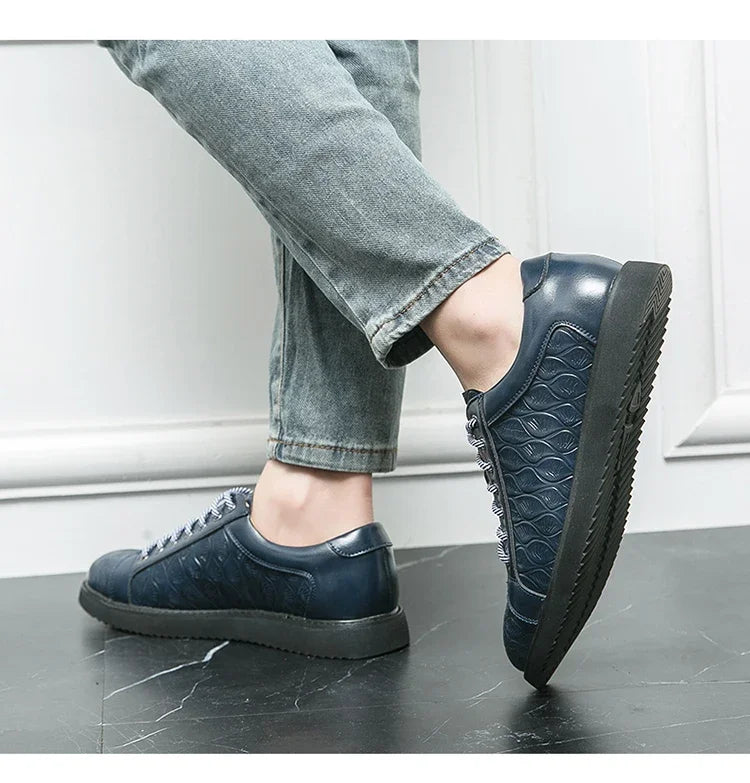 Original Sneakers Replicas Summer Shoes for Men Shoes 2024 Style Men Leather Shoe Natural Cowhide Leather Social Shoe Male Women