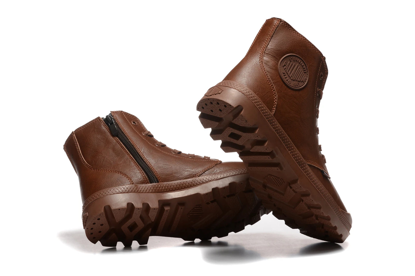 PALLADIUM Pampa 2025 Men Women Oil Wax Skin Lamb Wool Leather Ankle Boots Outdoor Dual Purpose Walking Shoes Desert Shoes