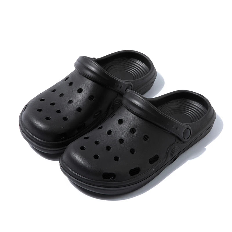 Women Summer Beach Sandals Casual Garden Clogs Outdoor Closed Toe Sandals for Men Couples Non Slip House Shower Slippers