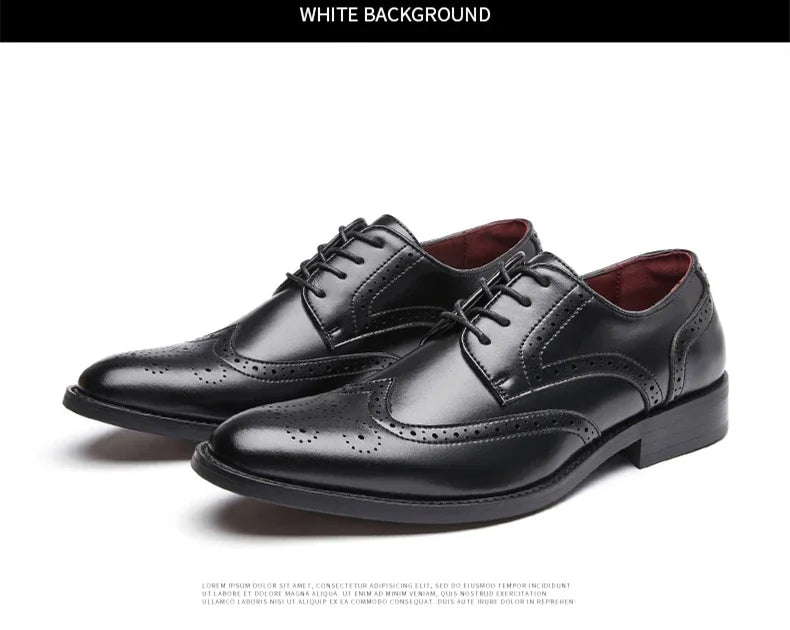 High Quality Height Increase Oxford Dress Shoes Men Genuine Cow Leather Suit Shoes Lift Brogues Wedding Formal Elevator Shoes