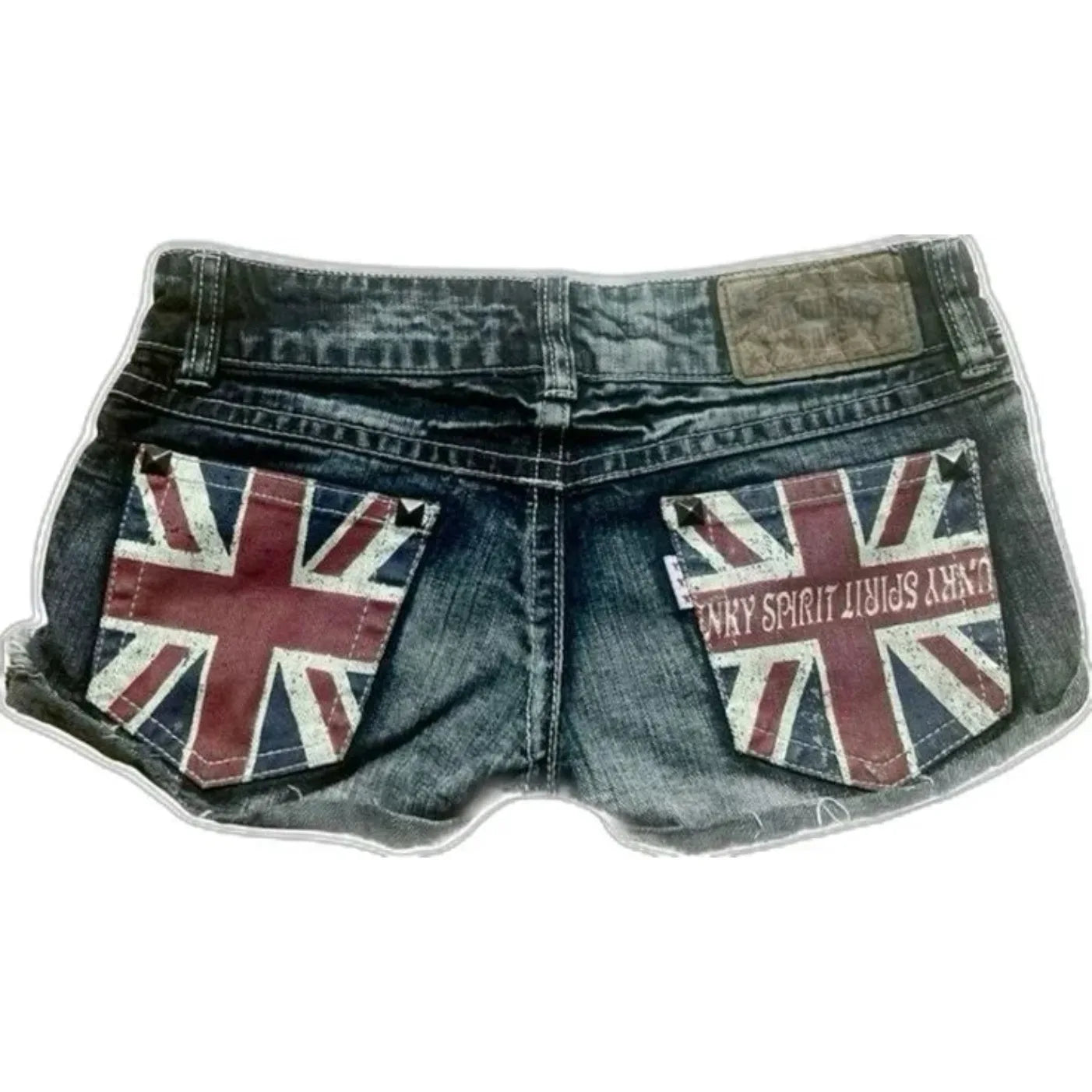 British and American Retro Jeans Washed Shorts Women's Y2K New Harajuku Flower Embroidery Gothic Sexy Spice Mini Denim Shorts