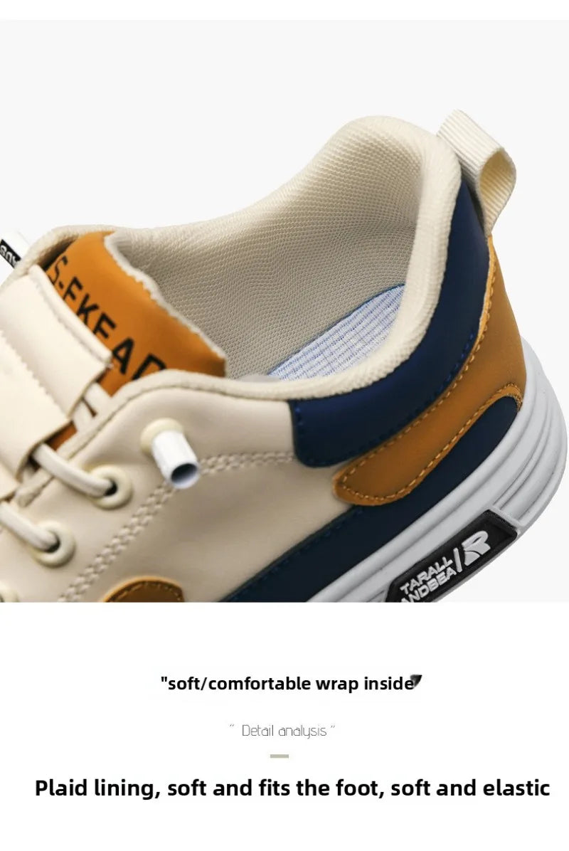 2025 Spring and Autumn New Men's Shoes Leather Low Cut Fashion Trendy Running Sports Men's Casual Trendy Shoes